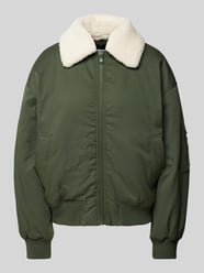 Bomberjacke mit Teddyfell von Jake*s Casual Grün - 32