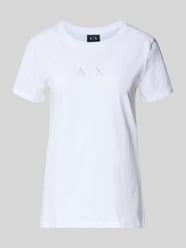 T-shirt z okrągłym dekoltem i logo od Armani Exchange - 42