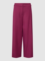 Pantalon met labeldetail van comma Bordeaux - 26