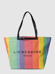 Shopper mit Label-Print Modell 'CANVAS' von LIEBESKIND BERLIN Lila - 9