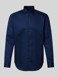 Regular Fit Business-Hemd mit Kentkragen von Christian Berg Men Blau - 30