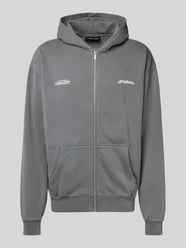 Oversized Sweatjacke mit Känguru-Tasche Modell 'Peckert' von Pegador - 22