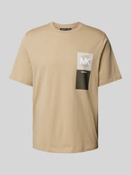 T-Shirt mit Label-Print Modell 'MK BEACON' von Michael Kors Grün - 14