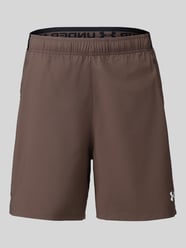 Regular Fit Sportshorts mit Logo-Print von Under Armour Beige - 32