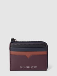 Kartenetui mit Label-Print Modell 'MODERN' von Tommy Hilfiger Blau - 42