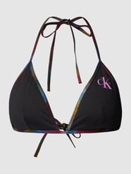 Bikini-Oberteil mit Label-Print von Calvin Klein Underwear Grau / Schwarz - 33