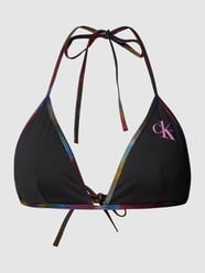 Bikini-Oberteil mit Label-Print von Calvin Klein Underwear Schwarz - 43