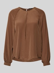 Blouse met ballonmouwen van Luisa Cerano Bruin - 29