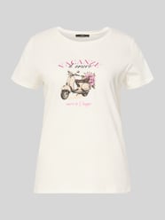 t-shirt z nadrukiem z motywem i okrągłym dekoltem od zero - 35
