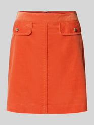 Minirock aus Cord mit Pattentaschen von Marc Cain Orange - 24