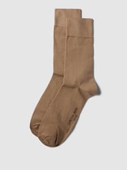 Socken mit elastischen Bündchen im 2er-Pack von Christian Berg Men Braun - 32