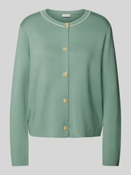 Gebreide cardigan met ronde hals van Milano Italy Groen - 9