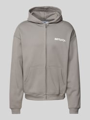 Oversized Sweatjacke mit Label-Print von Multiply Apparel Grau - 6