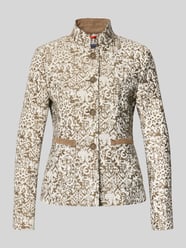 Marynarka w kratkę w kroju slim fit ze stójką od White Label - 5