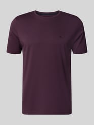 t-shirt z okrągłym dekoltem i wyhaftowanym logo od Fynch-Hatton - 5