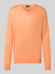 Sweter z dzianiny z czystej wełny dziewiczej, krój regular fit od MAERZ Muenchen - 45