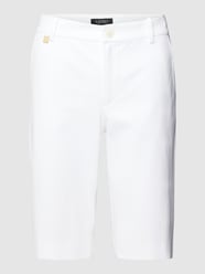 Bermudy z detalem z logo model ‘REALEEN’ od Lauren Ralph Lauren Biały - 27