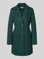 Lange jas met reverskraag en klepzakken van Christian Berg Woman Selection - 6