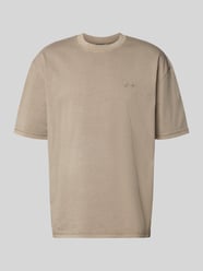 Oversized T-shirt met Labelstitching van PEGADOR - 27