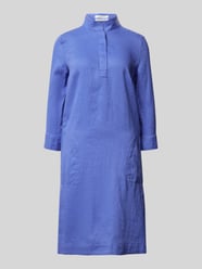 Knielanges Leinenkleid mit Stehkragen von Christian Berg Woman - 28