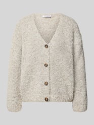 Relaxed Fit Strickjacke aus Woll-Viskose-Mix Modell 'Sofia' von ZABAIONE - 2