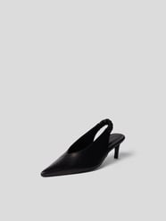 Sling-Pumps aus Leder von Anine Bing Grau / Schwarz - 8
