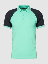 Poloshirt met labeldetail, model 'Pauletech' van BOSS Green Groen - 17