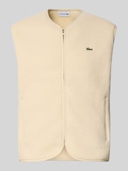Weste mit Fleece-Struktur von Lacoste Beige - 5