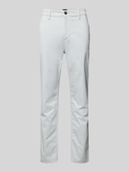 Slim Fit Chino mit Label-Detail von BOSS Orange Grau - 16