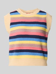 Top dzianinowy z rękawkami typu cap Model 'Chicago' od LOLLYS LAUNDRY - 20