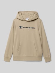bluza z kapturem o kroju regular fit z nadrukiem z logo od Champion - 7
