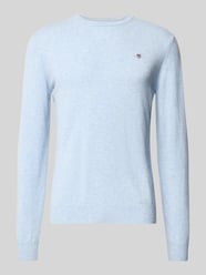 Strickpullover aus reiner Lammwolle mit gerippten Abschlüssen von Gant - 2