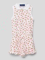 Jumpsuit mit floralem Muster von Polo Ralph Lauren Kids Weiß - 10