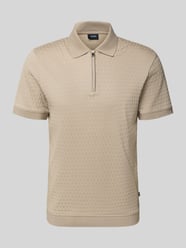 Slim Fit Poloshirt mit Reißverschluss Modell 'Franciscojose' von JOOP! COLLECTION Beige - 40
