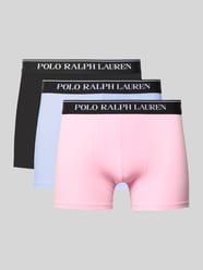 Boxershort met elastische band met logo in een set van 3 stuks van Polo Ralph Lauren Underwear Fuchsia - 7