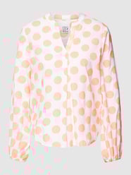 Blusenshirt mit V-Ausschnitt von Emily Van den Bergh Weiß - 14