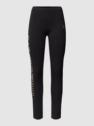 Legginsy z detalami z logo od EA7 Emporio Armani Czarny - 37