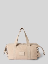 Weekender mit Logo-Patch Modell 'Pankow' von STUDIO BERLIN Beige - 35