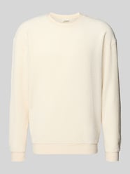 Sweatshirt met ribboorden, model 'BOBYPARK' van American Vintage Beige - 5