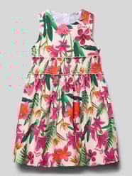 Knielanges Kleid mit Rundhalsausschnitt Modell 'POPELINE' von Guess - 8