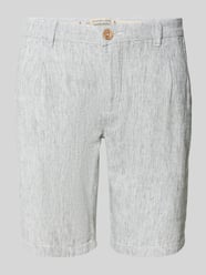 Regular Fit Leinenshorts mit Gesäßtaschen von Colours & Sons - 14