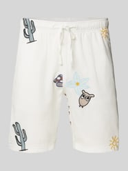 Loose Fit Shorts mit Motiv-Stitching von KnowledgeCotton Apparel - 26