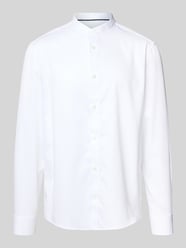 Relaxed Fit Business Hemd mit Stehkragen von Jake*s - 12