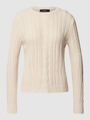 Pullover mit Zopfmuster von Weekend Max Mara Weiß - 35