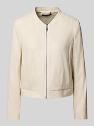Blazer mit Reißverschluss von comma Beige - 22