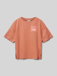 T-Shirt mit Motiv-Print von s.Oliver RED LABEL Orange - 44