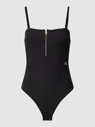 Body met labelstitching van Calvin Klein Jeans Zwart - 24