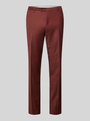 Slim Fit Anzughose mit Bügelfalten Modell 'Paco' von CG - Club of Gents Rot - 48