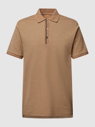 Poloshirt mit Kontraststreifen Modell 'Harvey' von MOS MOSH Weiß - 47