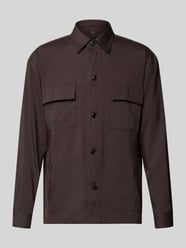regular fit overshirt van linnenmix van BOSS - 19